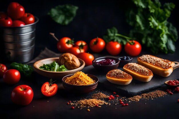 Foto assapora le magiche e deliziose esperienze gastronomiche migliori foto di cibo generate dall'intelligenza artificiale