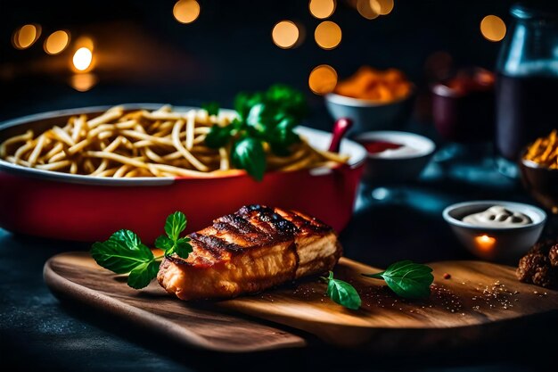 사진 마법의 맛있는 음식 경험을 맛보세요 인공지능이 만든 최고의 음식 사진