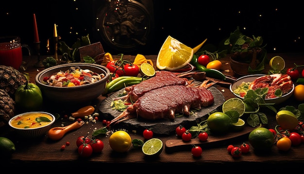 Premium Ai Image Tasty Brazilian Food Advertisement Photoshoot