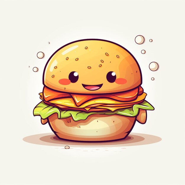 Foto un hamburger gustoso.