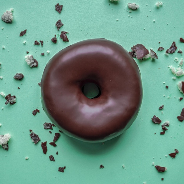 tasty chocolate donuts for breakfast unhealthy food