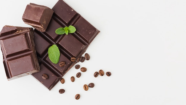 Gustoso cioccolato con copia spazio