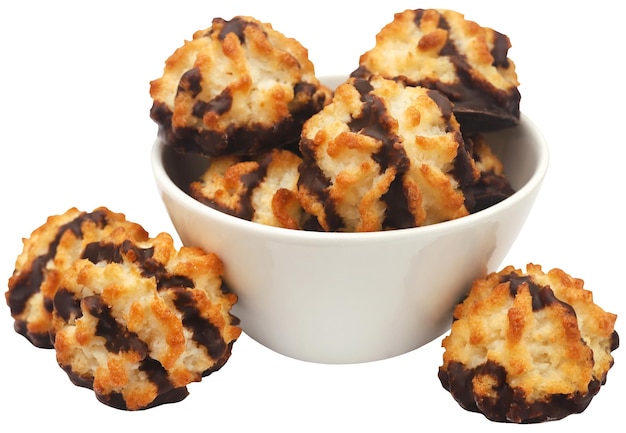 Tasty coconut chocolate cookies