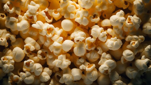 Tasty and crispy popcorn background generative ai