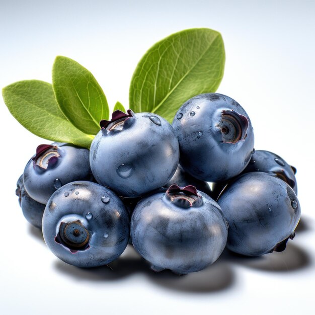 tasty dark blue blueberries isolated