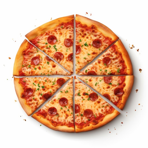 사진 맛있는 뜨거운 치즈 피자 ai에 의해 생성