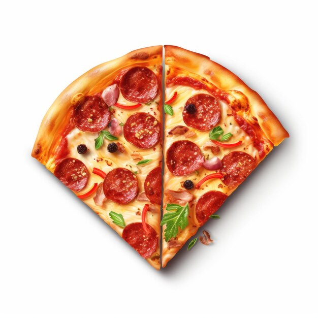 맛있는 뜨거운 치즈 피자 AI에 의해 생성