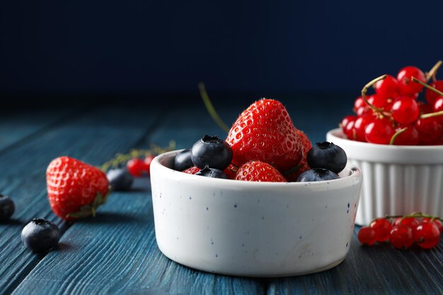 Tasty and delicious summer food berries healthy food concept