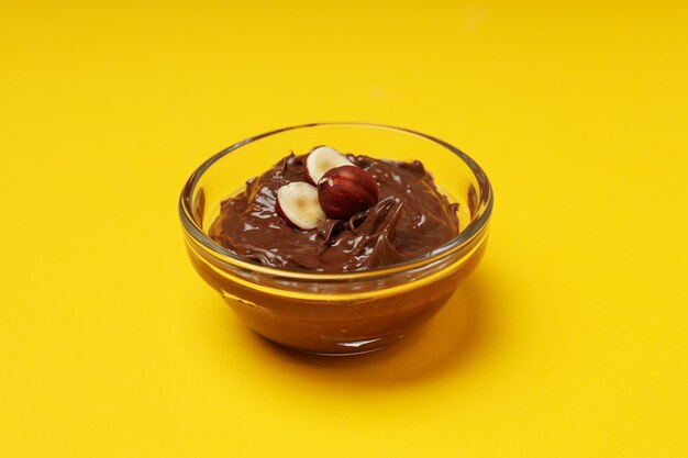 Tasty and delicious sweet food concept chocolate paste