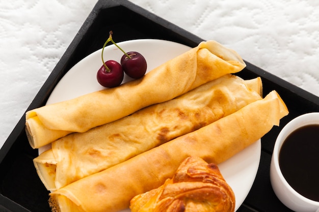 Foto cibo gustoso per la prima colazione