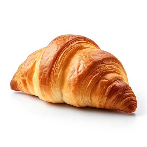 Tasty french croissant isolated