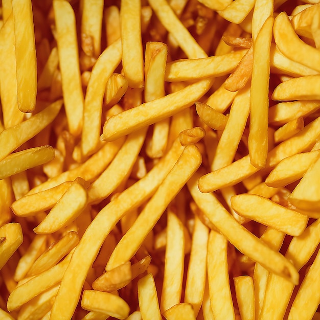 Photo tasty french fries close up background