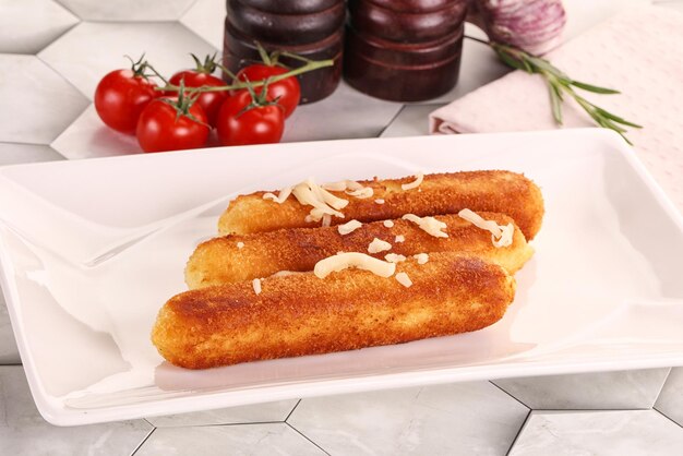 Tasty Fried cheese sticks for snack