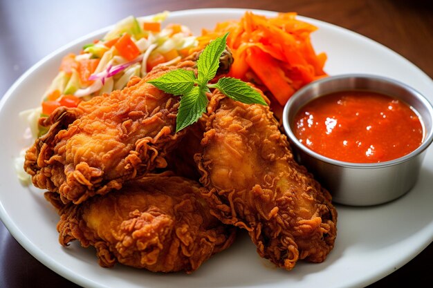 Tasty fried chicken png isolated on transparent background