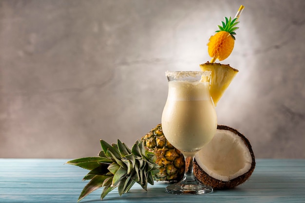 tasty frozen pina colada cocktail