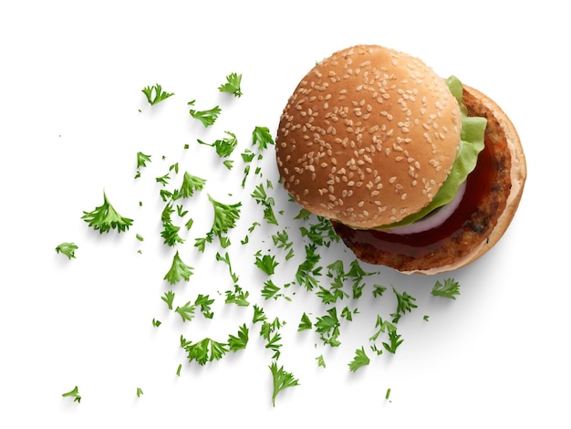 Tasty and healthy burger for commercial use