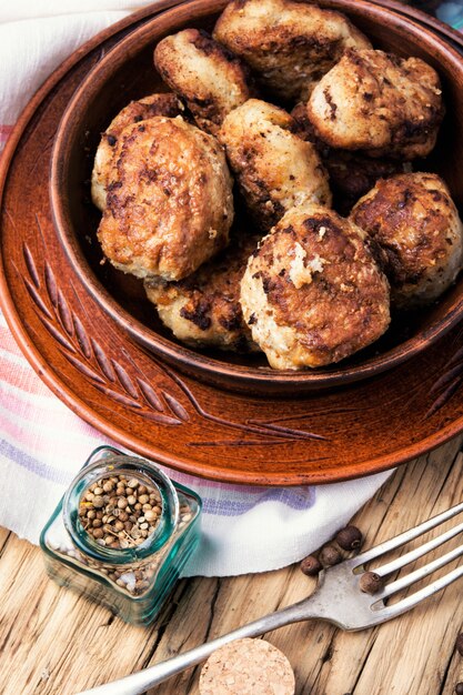 Tasty homemade cutlets