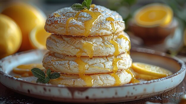 Foto deliziosi biscotti al limone fatti in casa