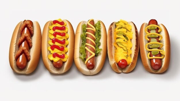 Foto hot dog gustosi .