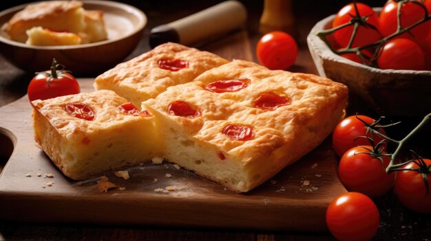 Tasty Italian focaccia