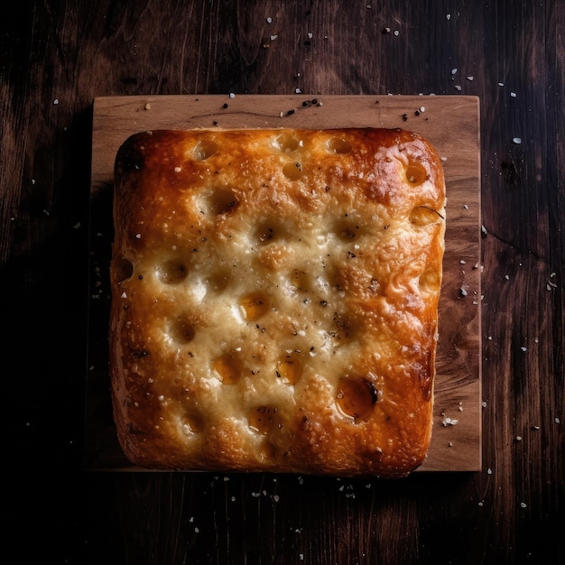 Foto deliziosa focaccia italiana