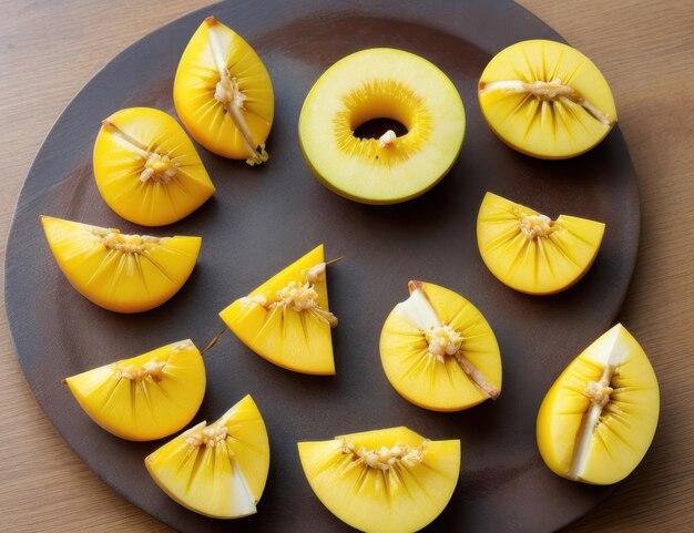 вкусные сочные кусочки манго