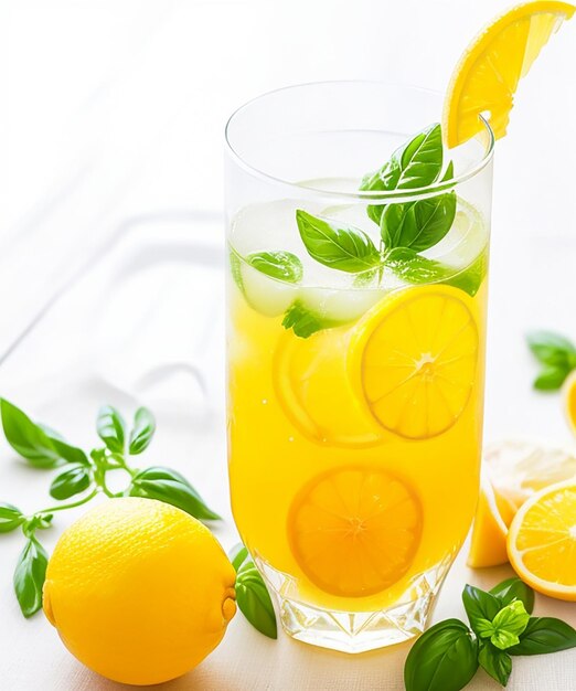 Tasty Lemon Orange Basil Lemon Water