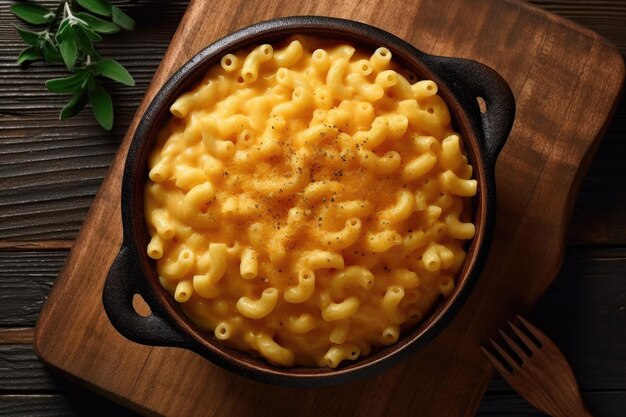 Photo tasty macaroni and cheese