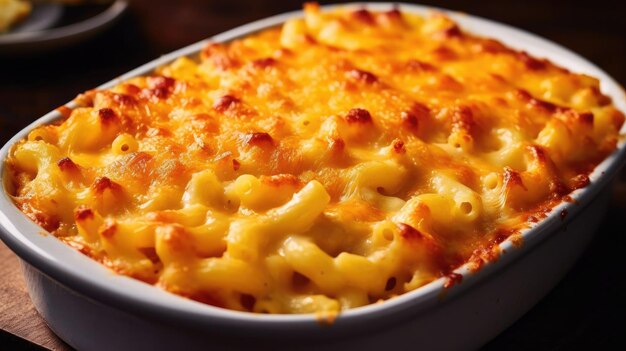 Photo tasty macaroni and cheese