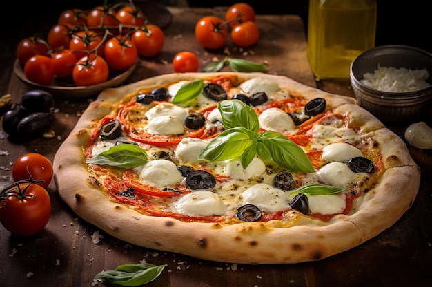 Foto la deliziosa pizza napoletana