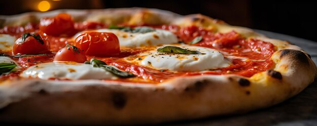 A tasty neapolitan style pizza