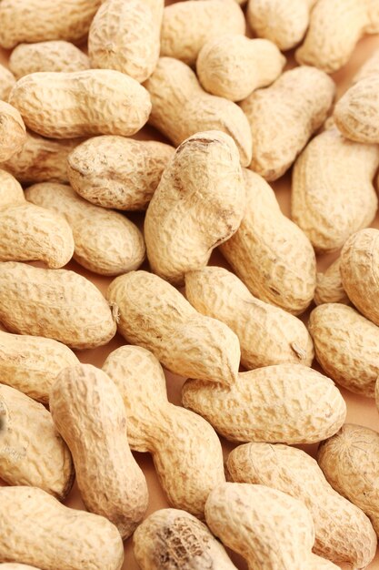 Tasty peanuts close up