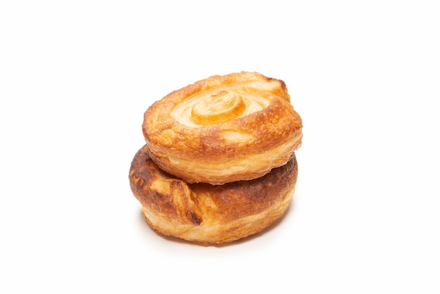 Tasty puff isolated on a white surface