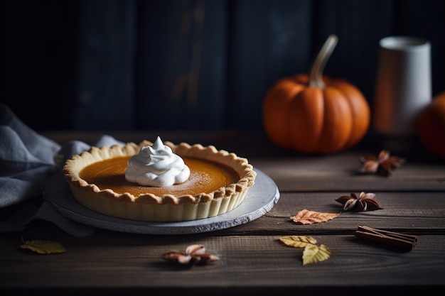 Tasty pumpkin pie Generate Ai