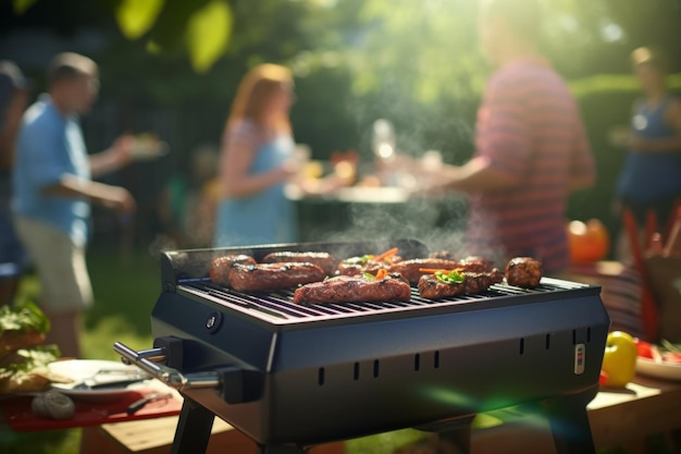 Tasty roasting meat beef steak bbq grid grilling stripes ready for picnic celebration barbecue party