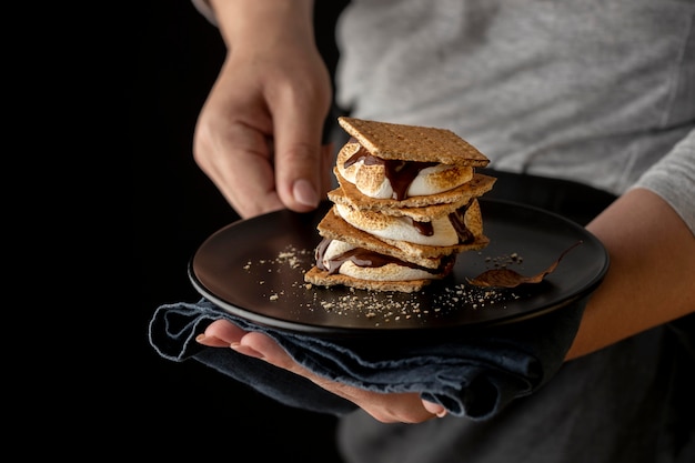 Photo tasty s'mores dessert arrangement