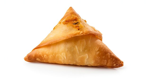 Tasty samosa isolated on white background