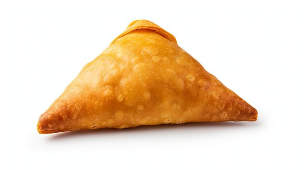 Tasty samosa isolated on white background