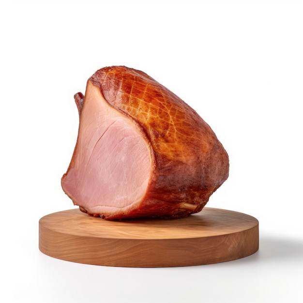 A tasty sliced ham tenderloin