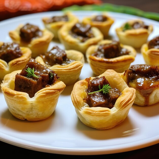 Tasty tart with mushroom