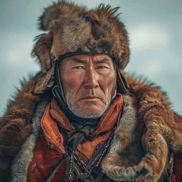 타타르 몽골족 유목민 전사들과 정복자 문화적 유산 군사력 유라시아 스테피의 힘 전통적인 의상 탄력성과 역사적인 유목민 생활 방식의 정신
