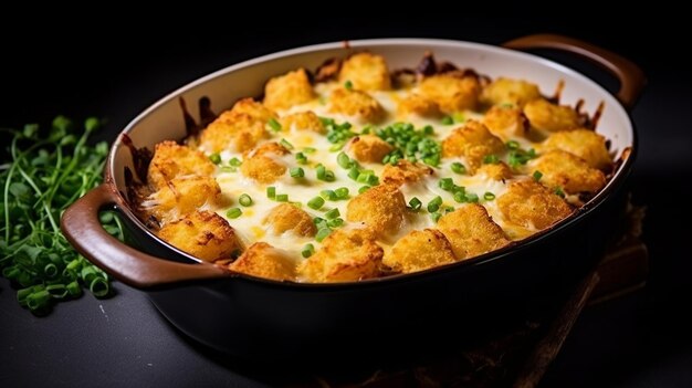 Tater Tot Hotdish Уникальная кастрюля с Tater Tots