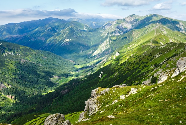 Tatra 산, 폴란드, Kasprowy Wierch 산에서보기