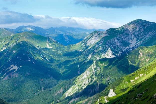 Photo tatra mountain, poland, view from kasprowy wierch mount