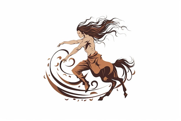 tattoo design of a mythical centaur