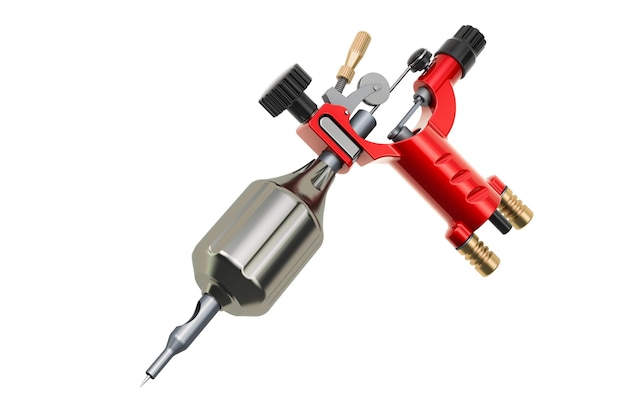 Tattoo machine 3D rendering