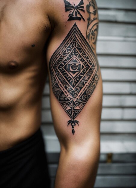 a tattoo of a symbol of mandala with a symbol of infinity and a symbol of infinity