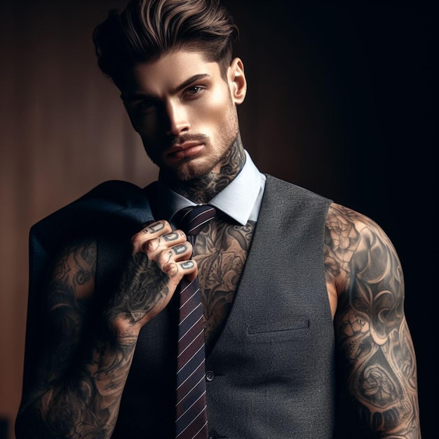 A Tattooed handsome man 4