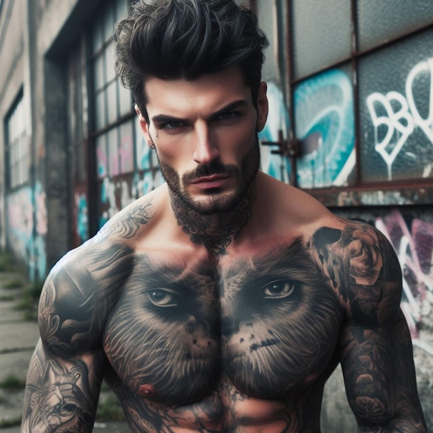 A Tattooed handsome man 6