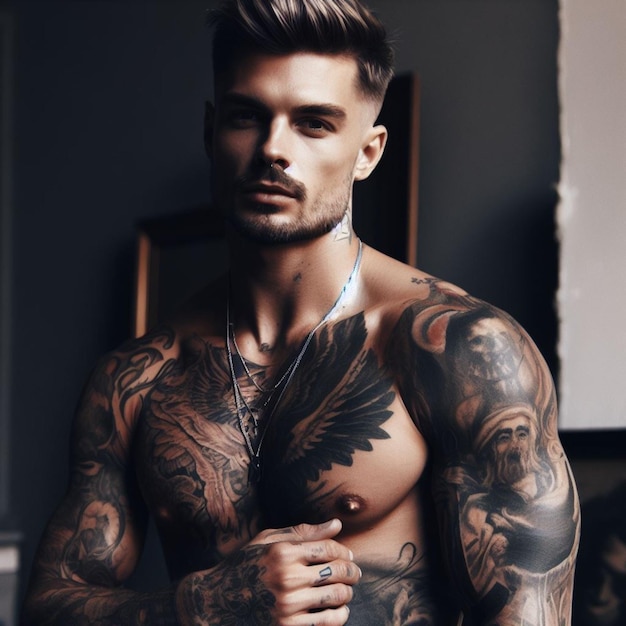 A Tattooed handsome man 9